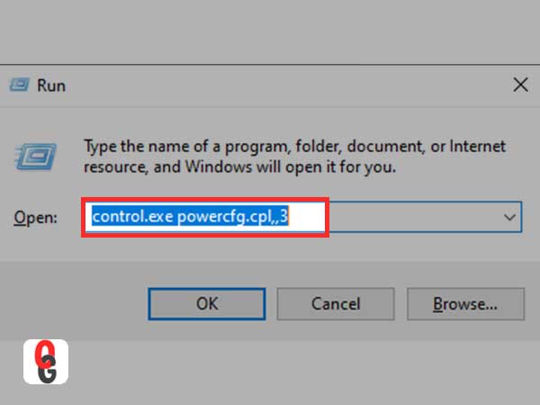 “control.exe powercfg.cpl,,3