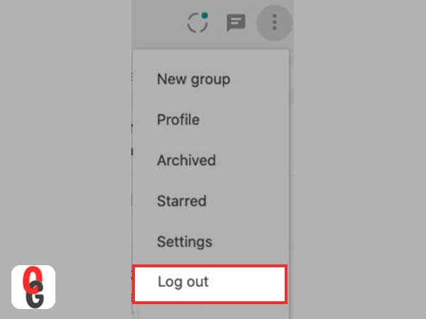 Log out of Whatsapp web