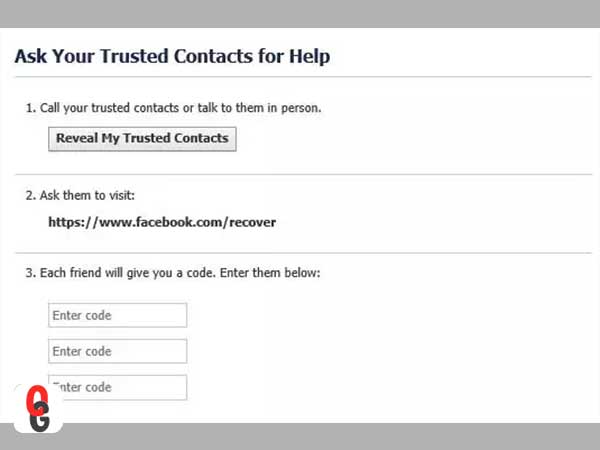 Ask Your Trusted Contacts for Help