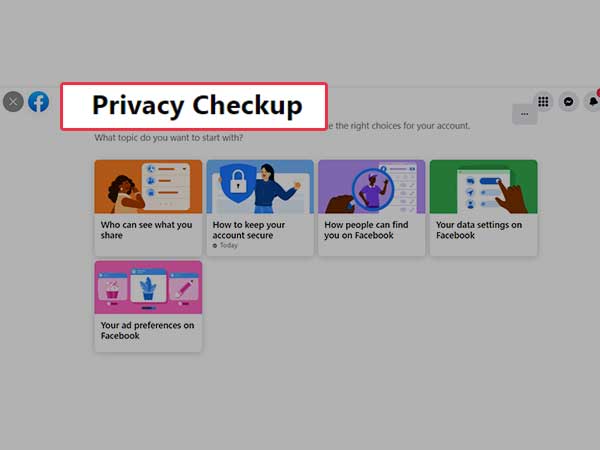  FB privacy checkup 