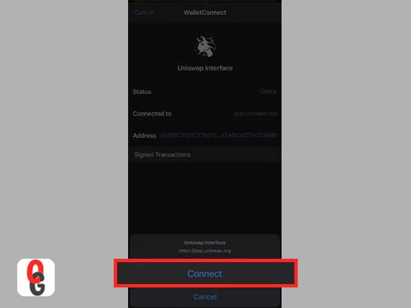 On the pop-up, tap on the ‘Connect’ button.