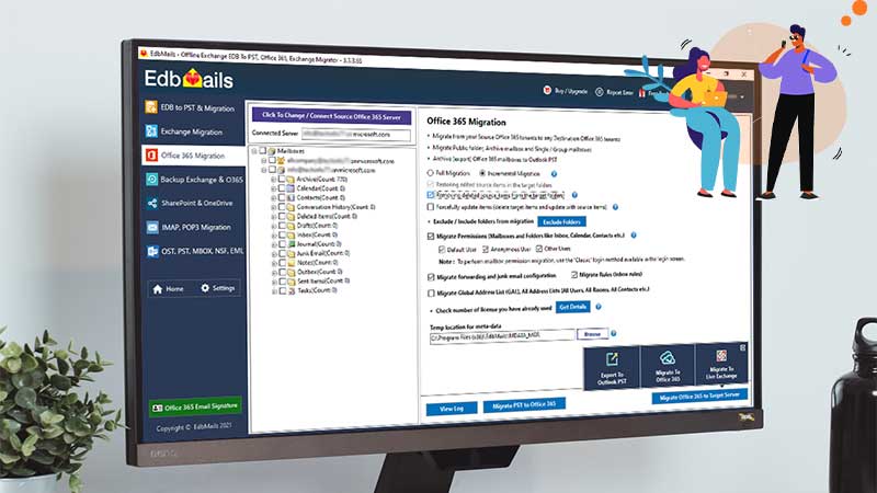 EdbMails Office Migration Softwa
