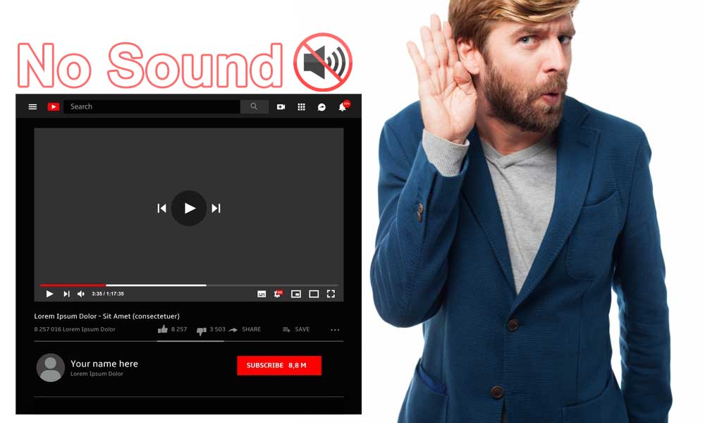 fix no sound on youtube