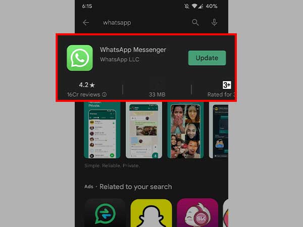 WhatsApp Update