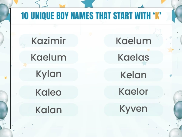 Best Male Names That Start With K