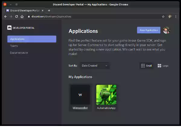 Applications Tab