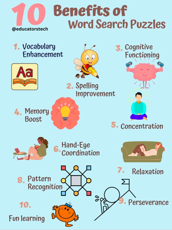 Benefits of Word Search puzzles