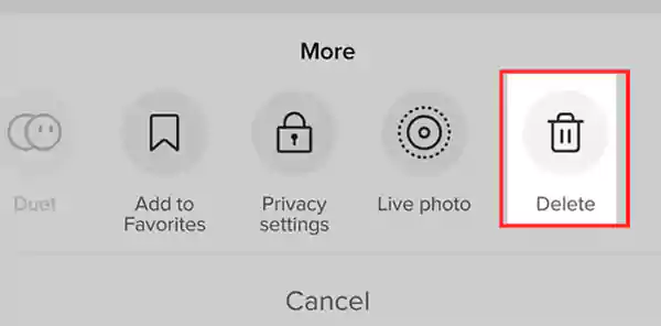 Choose Delete