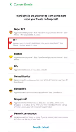 click on the friend emoji