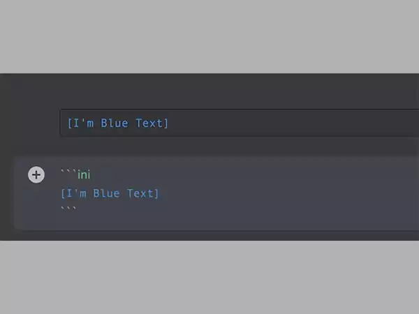 Color Text Blue in Discord