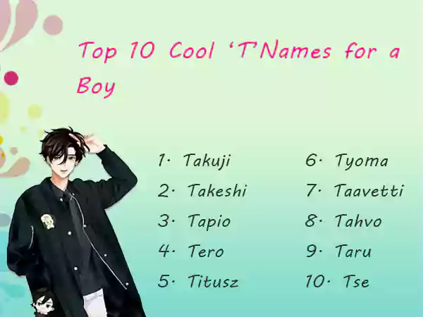 Cool boys names