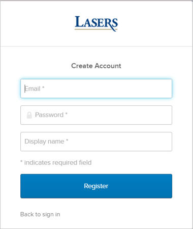 Enter email and password