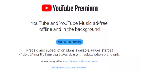 Get YouTube Premium