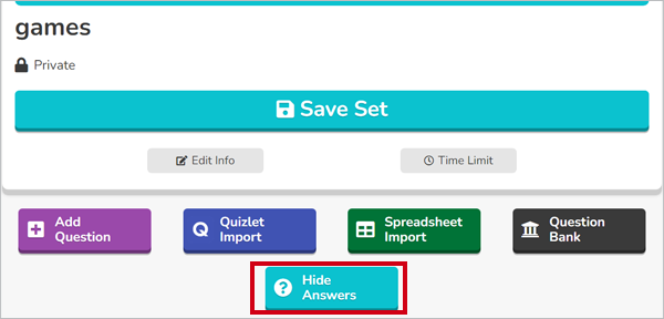 Hide answers