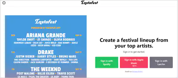 Instafest Official Web Page