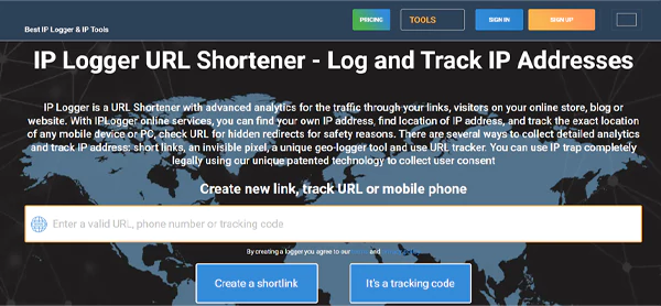 IP Logger Website