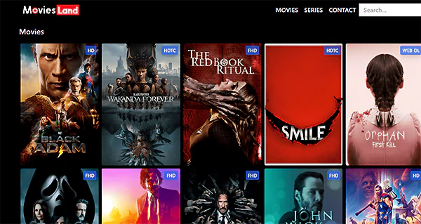 MoviesLand Website