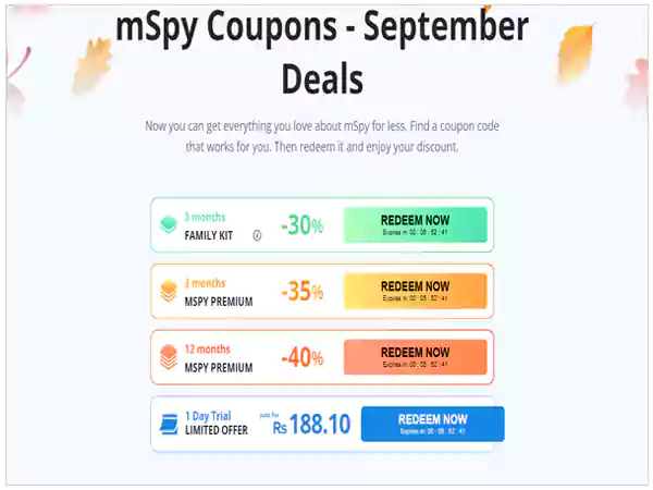 mSpy coupons