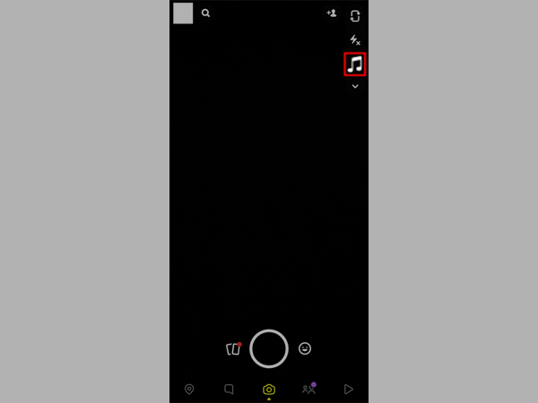 Music icon in Snapchat