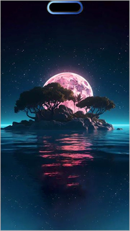 Mystical moonlight dynamic wallpaper for iPhone