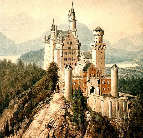 Schloss Neuschwanstein painting