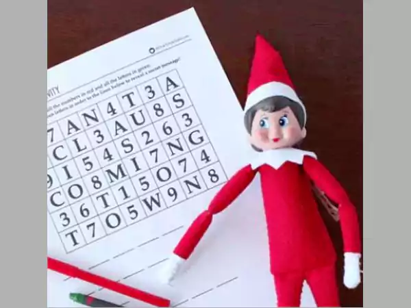 Elf is giving a secret message