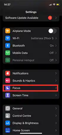 Settings Menu