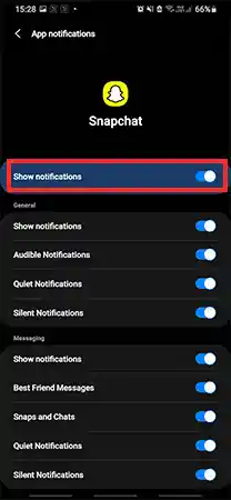 Snapchat App Notifications 