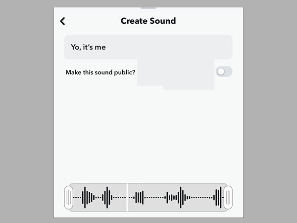 public sound on snapchat