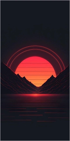 Sunset Over the Horizon Wallpaper