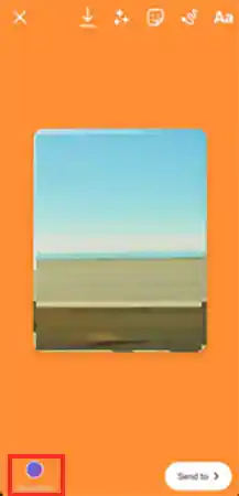 Tap the ‘Your Story’ button to post your Instagram Story.