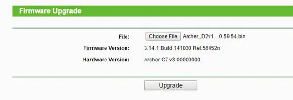 update router firmware