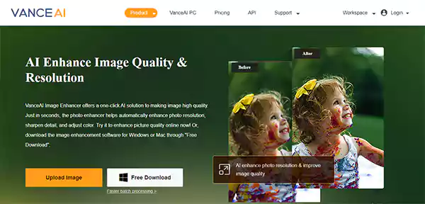 VanceAI Image enhancer 