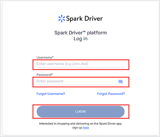 Walmart Spark Driver Login