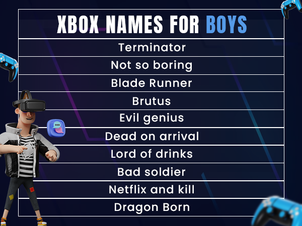 Xbox Names for Boys